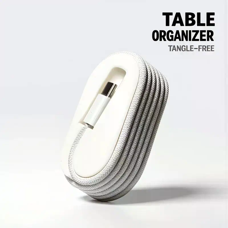 Travel Cable Organizer - Taşınabilir Kablo Sarıcı Düzenleyici: 1m Örgülü
