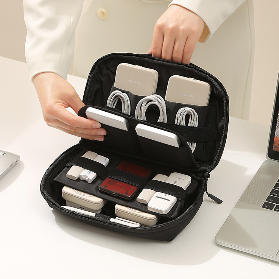 Tech Accessories Travel Organizer Pouch - Taşınabilir Seyahat Kablo Düzenleyici Elektronik Saklama