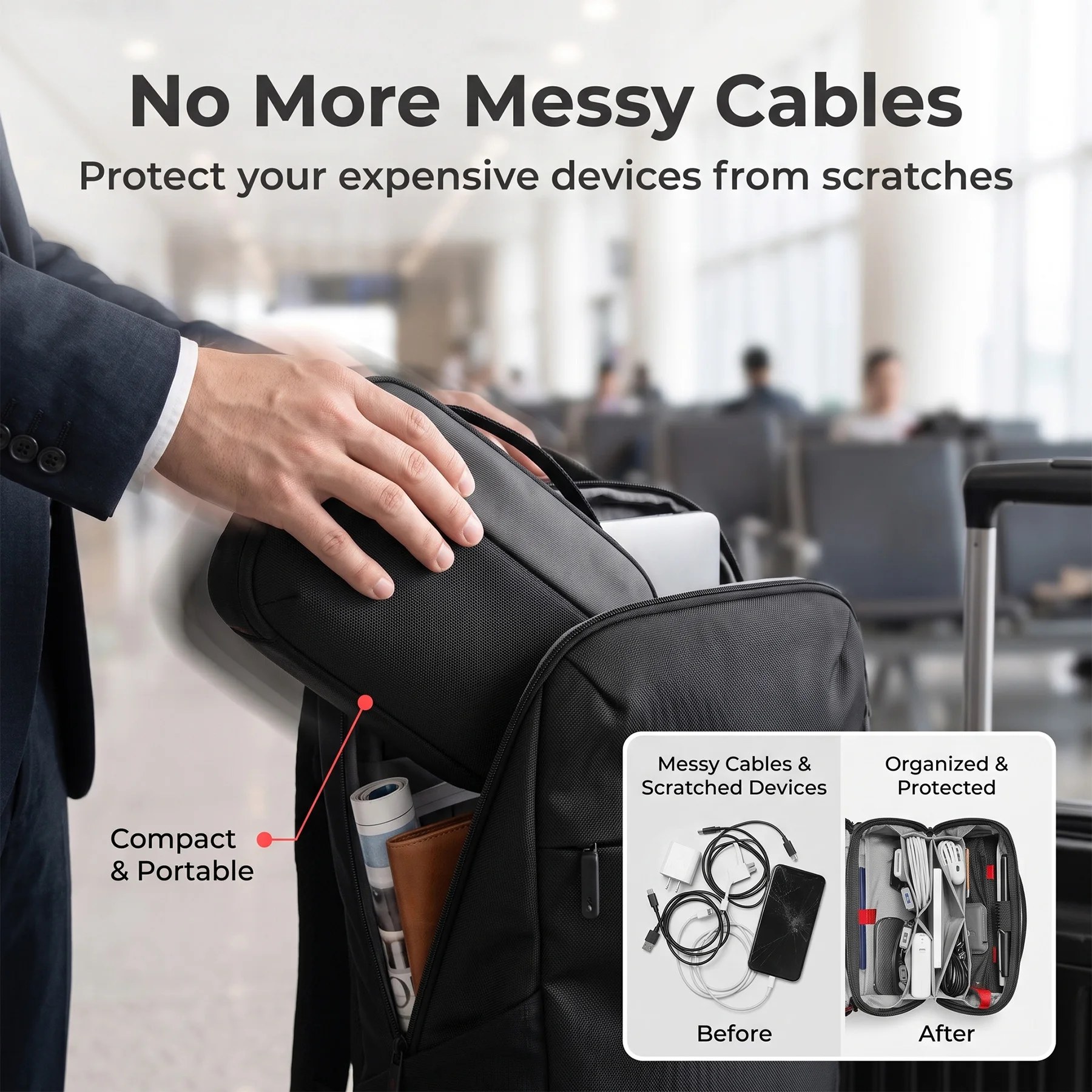 Seyahat Teknolojisi Düzenleyic - Tech Accessories Travel Organizer Pouch incelemesi ve fiyatı