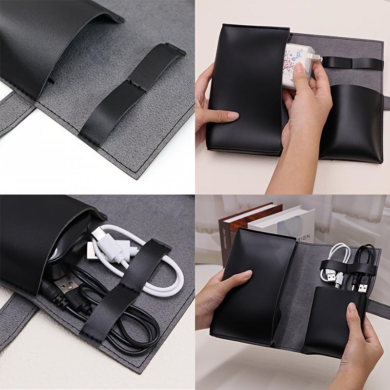 1 adet PU deri çok bölmeli org - Tech Accessories Travel Organizer Pouch incelemesi ve fiyatı