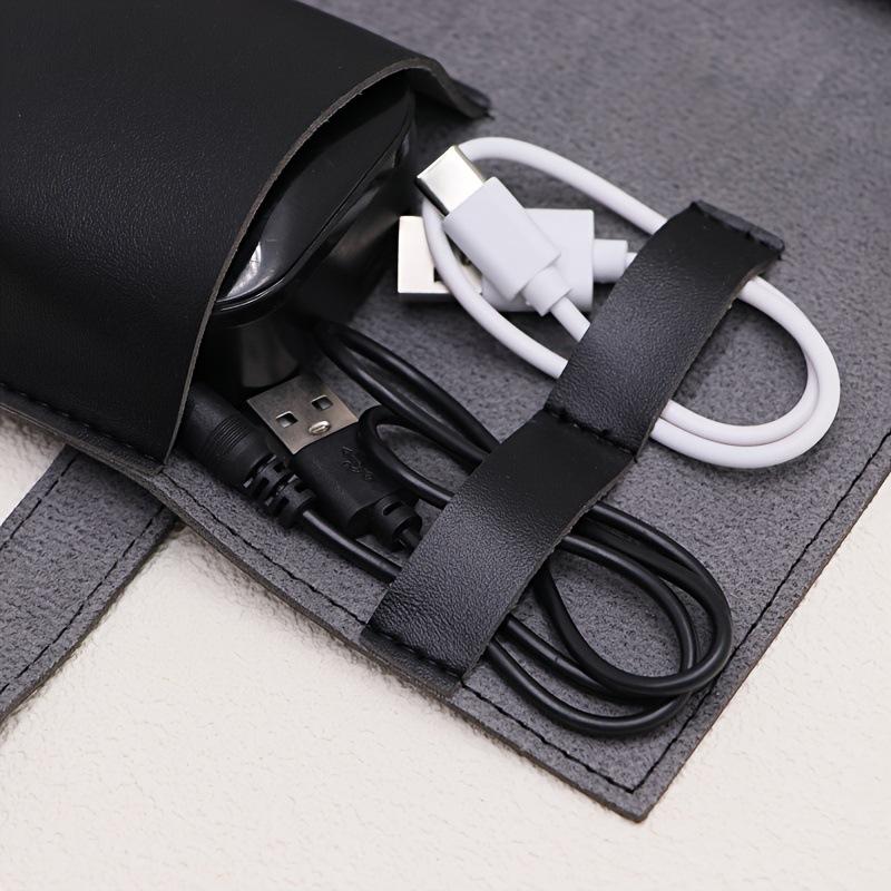 1 adet PU deri çok bölmeli org - Tech Accessories Travel Organizer Pouch incelemesi ve fiyatı