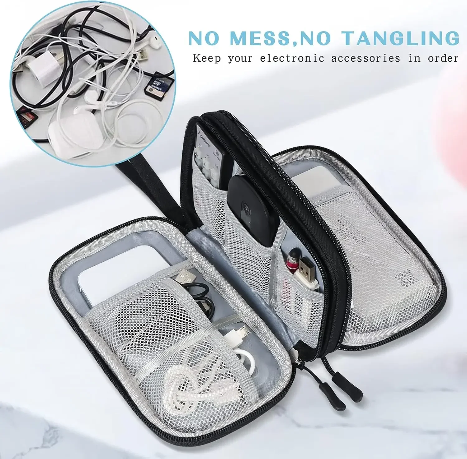 Seyahat Kablo Çantası Taşınabi - Travel Cable Organizer incelemesi ve fiyatı