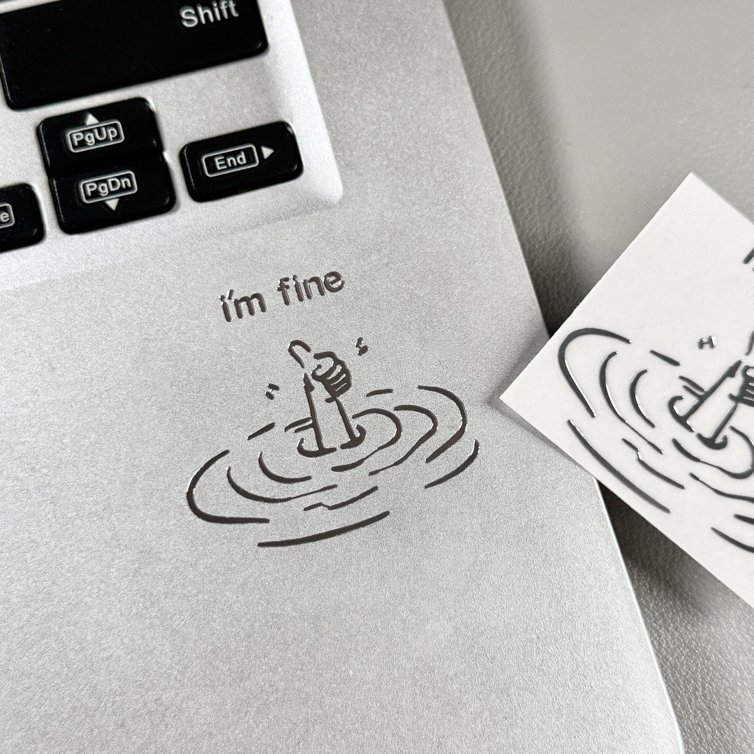 5/10 Adet I'M Fine, Komik, Ala - Tech Accessories For Laptop incelemesi ve fiyatı